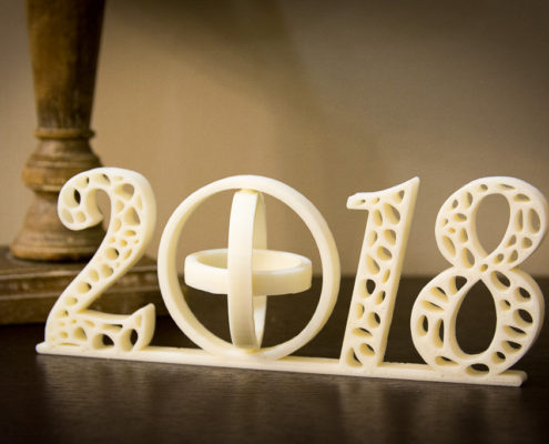 Новогодний сувенир 2018 3D-печать