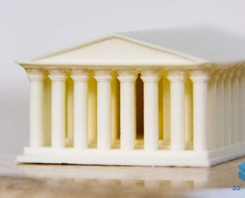 Модель Парфенона на 3D-принтере