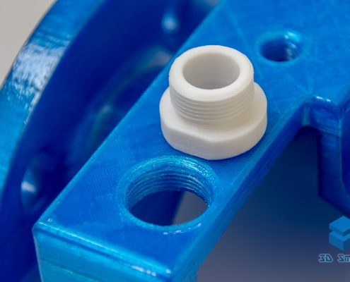 3D-печать резьбового соединения на макете